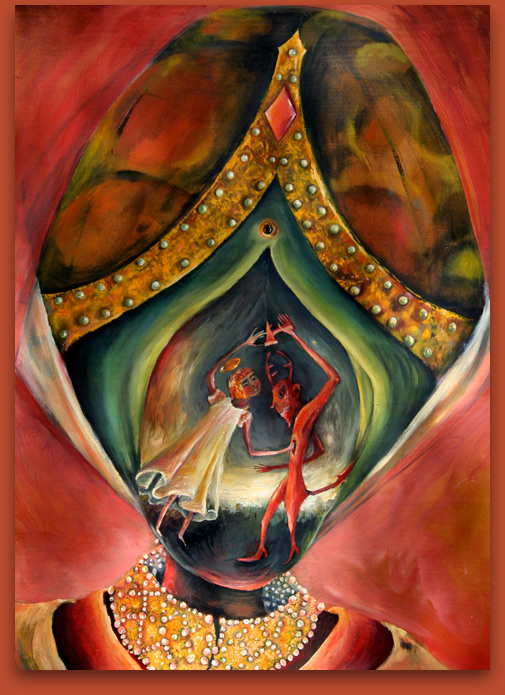 Netherlandish Devil and Angel